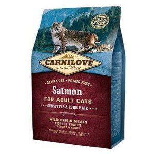 Brit Carnilove Cat Grain Free Salmon - Sensitive Long Hair