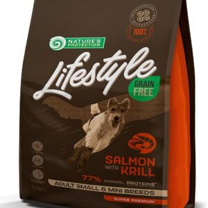 Nature's Protection Lifestyle Grain Free Salmon with Krill - Adult small breeds