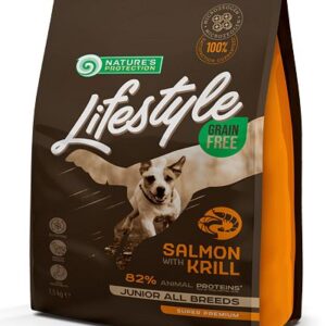 Nature's Protection Lifestyle Grain Free Salmon with Krill - Junior